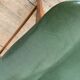 Vintage tulip armchair oak and green skai