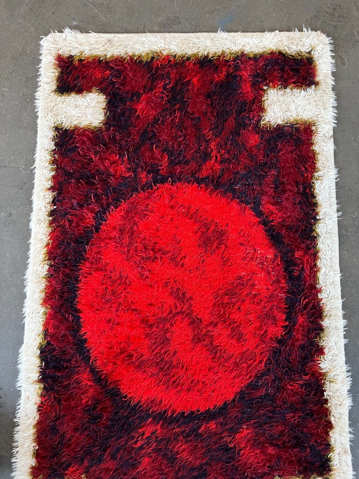 60s 70s rug carpet by Hojer Eksport Denmark
