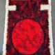 60s 70s rug carpet by Hojer Eksport Denmark