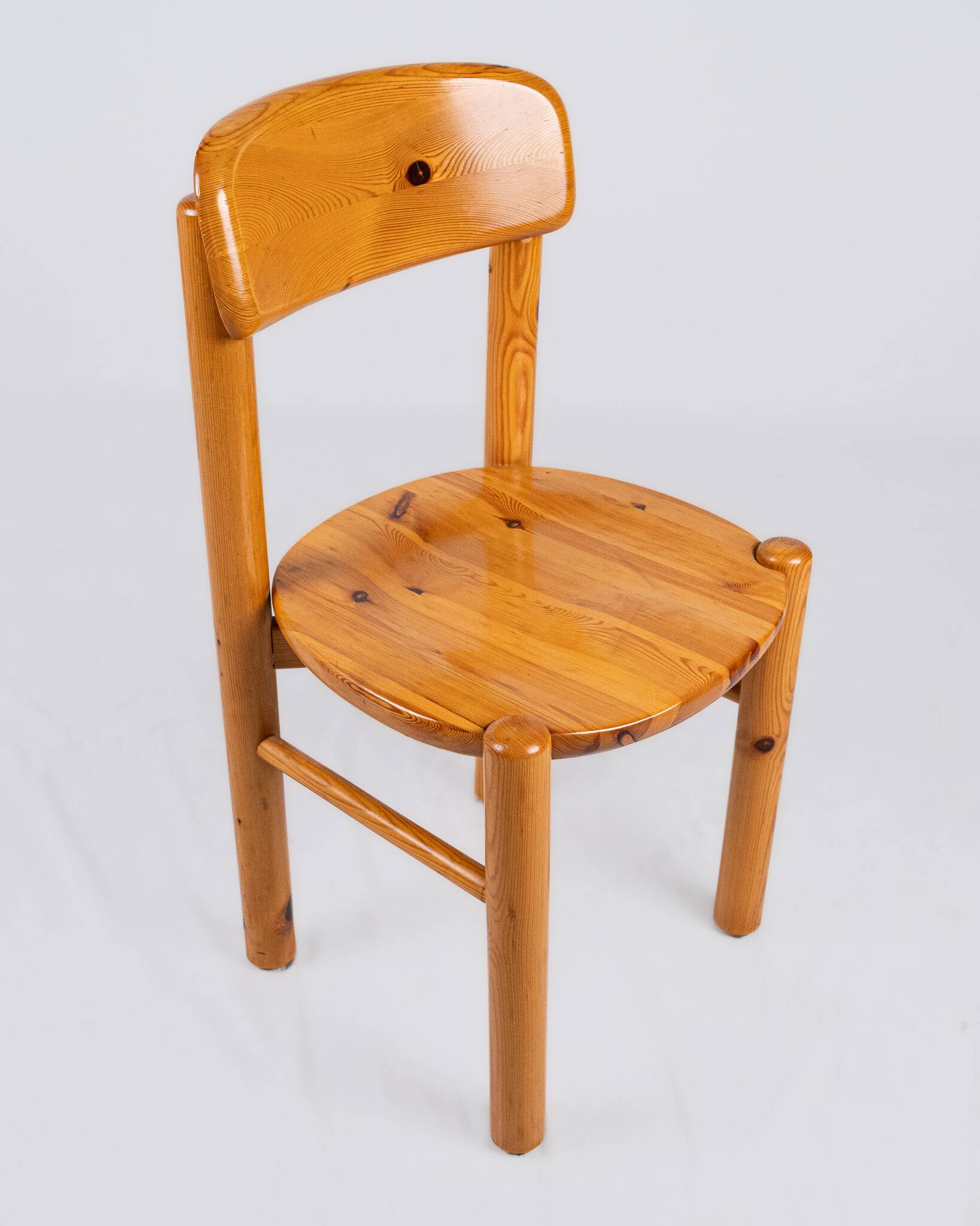 Set of 4 pine chairs by Rainer Daumiller, Denmark, 1970s