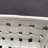 White ceramic basket
