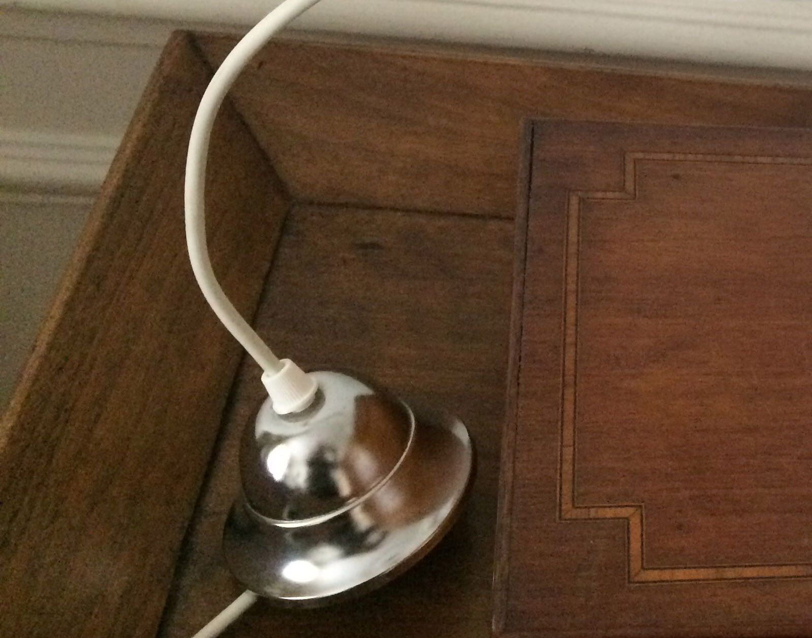 Old opaline hanging lamp