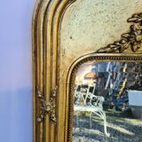 Louis XVI style gold mirror 74x128cm