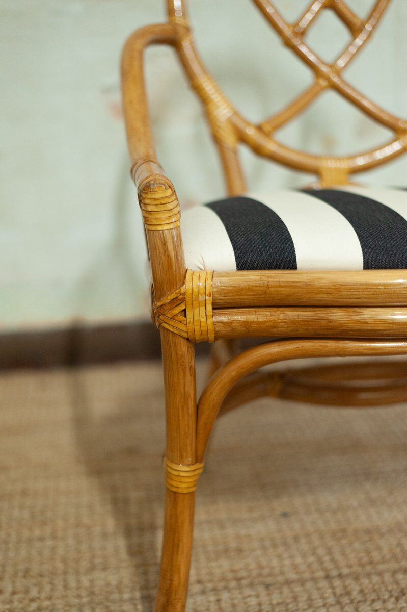 Vintage bamboo chairs, 1970s, set of 6