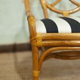 Vintage bamboo chairs, 1970s, set of 6