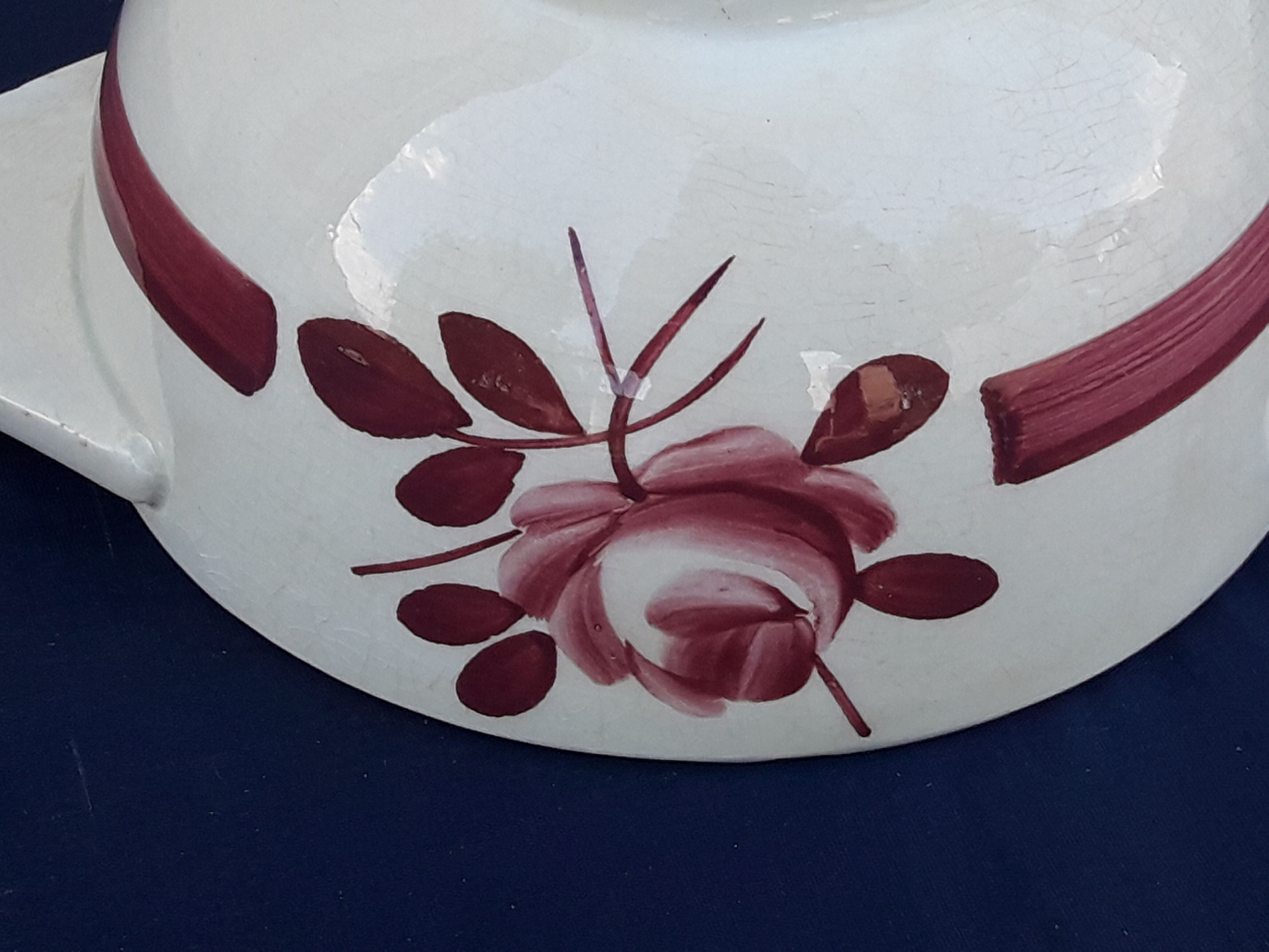 Gien model Briare earthenware ear bowl