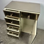Commode italienne en verre miroir vintage 1960
