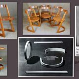 6 cantilever chairs Baumann Halfa 70s