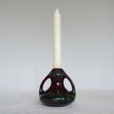 Bougeoir vase en grès flammé