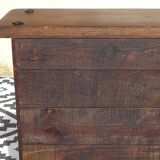 Shallow solid oak sideboard