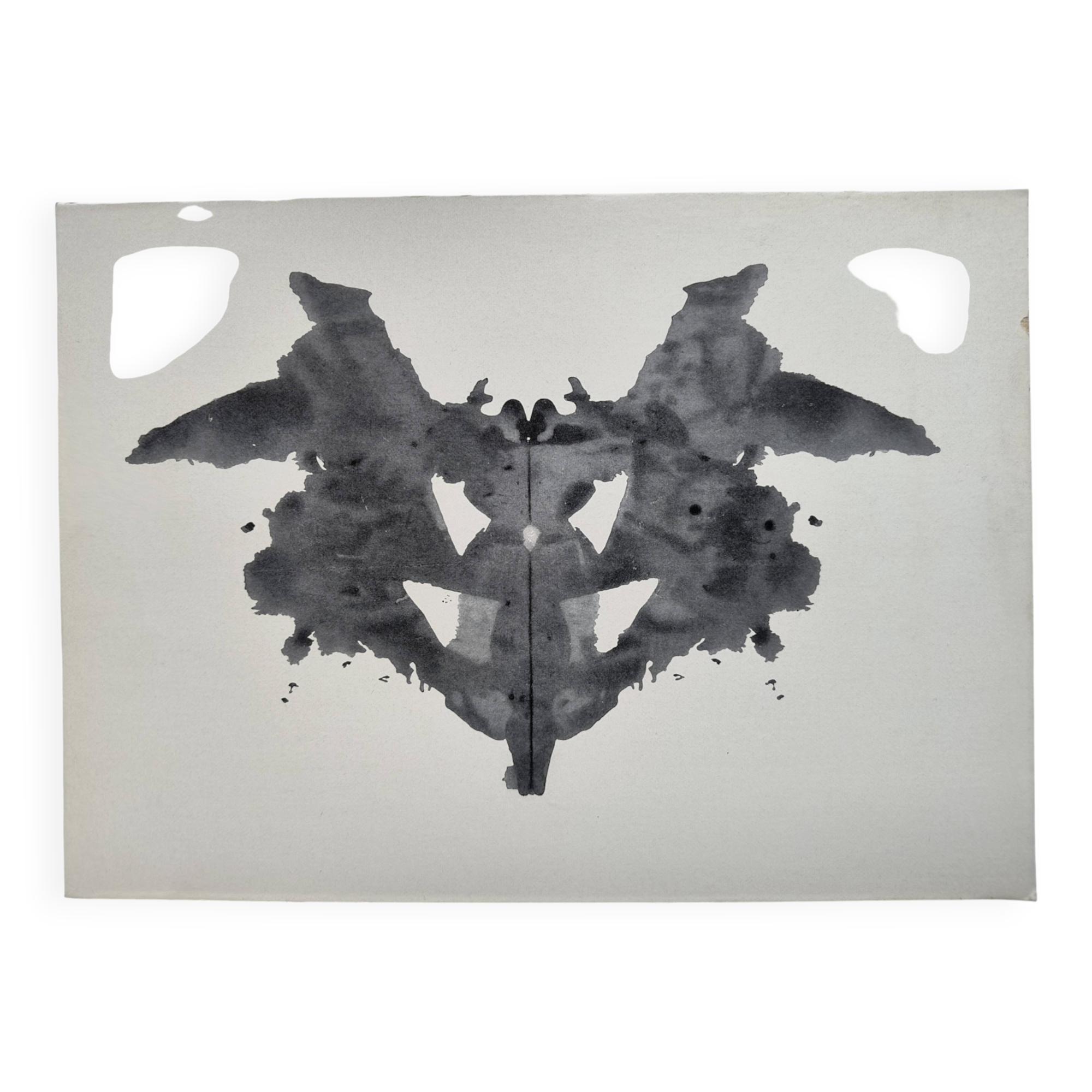 Original Rorschach test card "Card I" – Psychology curiosity