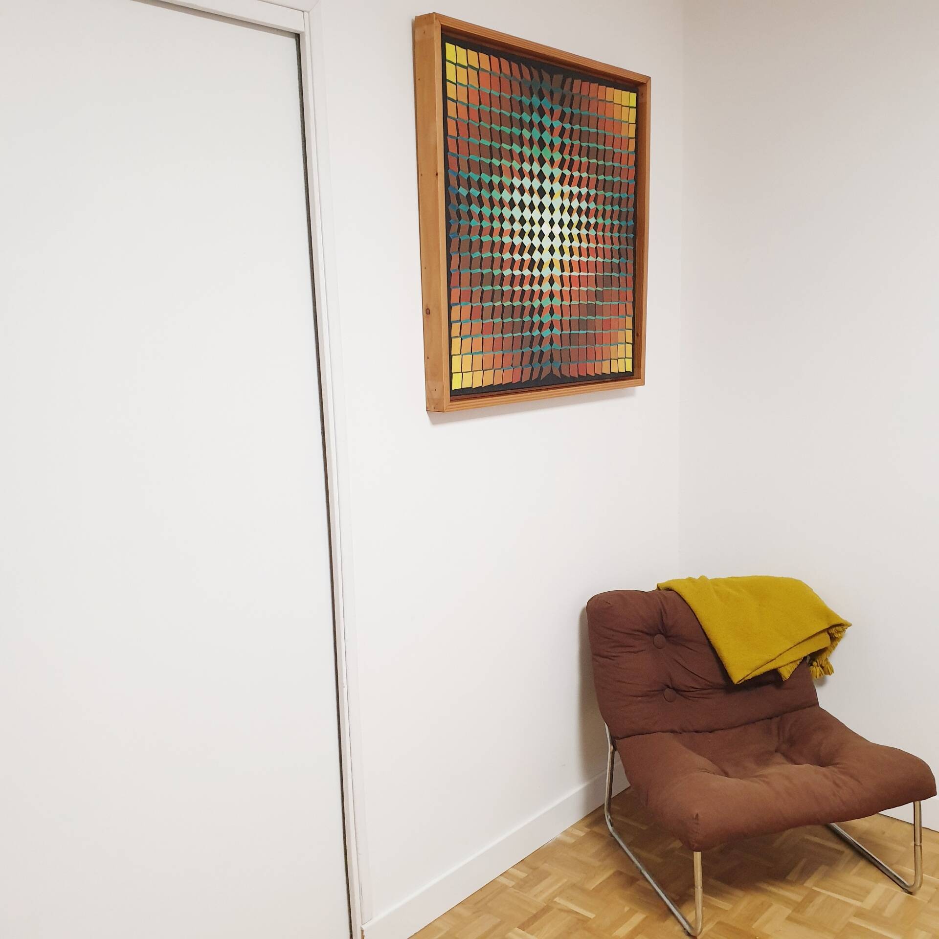 Tableau/Optical art/oil on canvas/78x78x2cm