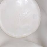 White Glass Vase "Fazzoletto" by Giorgio Berlini, Italy