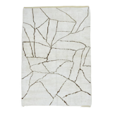 6x9 scandinavian beige hemp rug 192x275cm