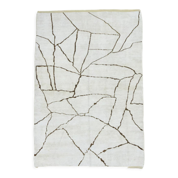 6x9 scandinavian beige hemp rug 192x275cm