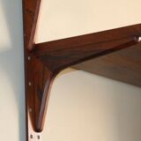Modular rosewood wall bookcase by Thygesen and Sorensen for Hg Furniture, 1960
