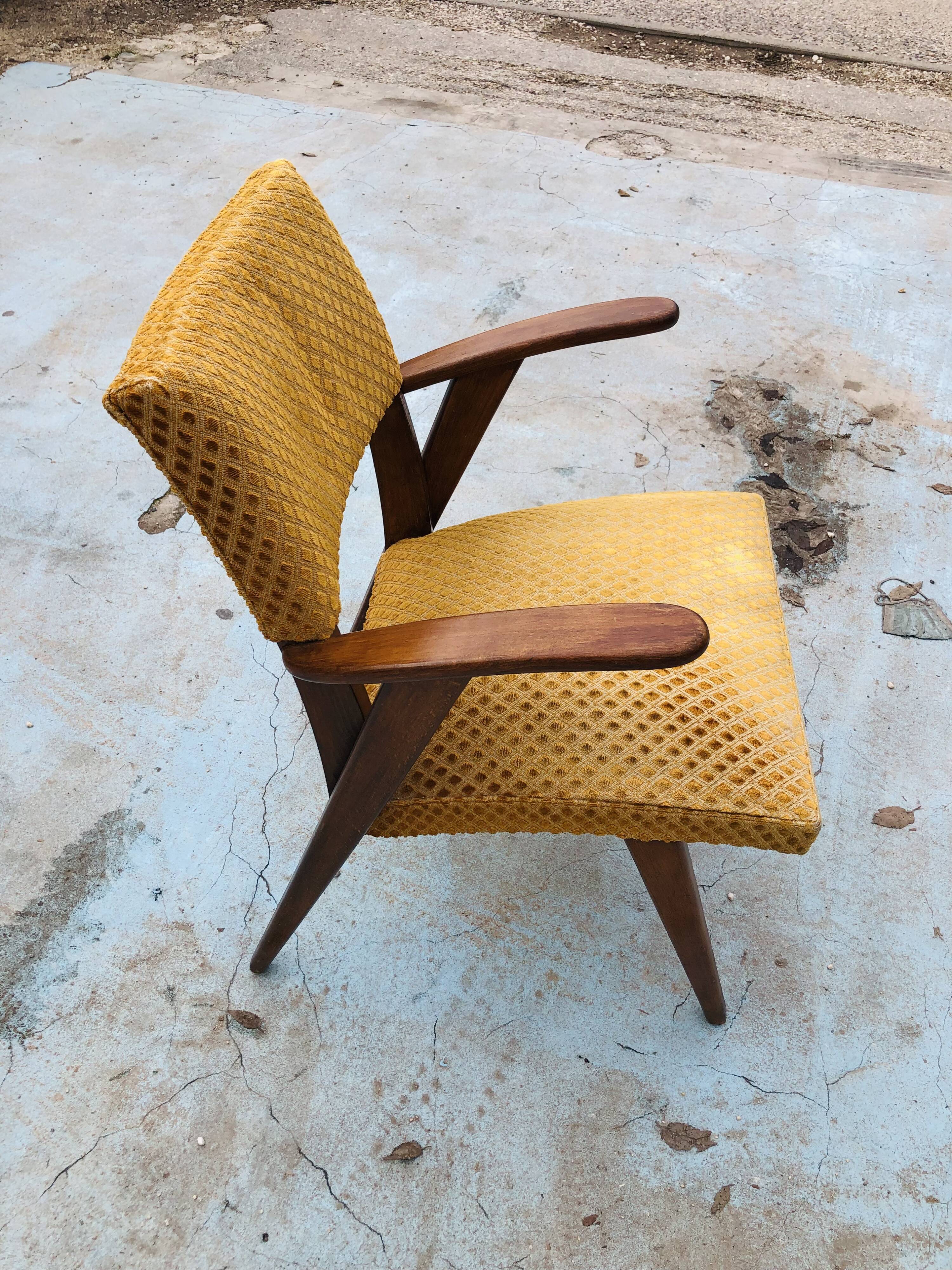 Scandinavian inspired 50s bridge armchair
