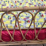 Bed rattan of the 1960s