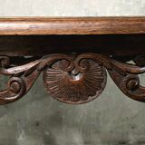 Oak side table – Louis XV style – late 19th century