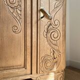 Art Deco oak sideboard with mirror (removable)
