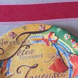 Set of 8 Gien Noël plates