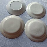 Set of 4 19th-century earthenware plates.