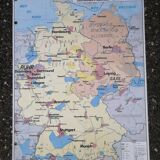 Old MDI Map of Germany Vintage Physical and Political.
