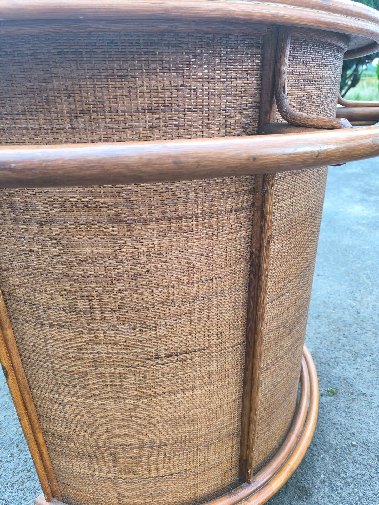 Rattan bar circa 1980