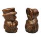 Salt and pepper shaker set in ceramic from Danish Løvemose 1970s.