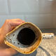 Vintage ceramic pitcher / jug - Speckled glaze effect and relief