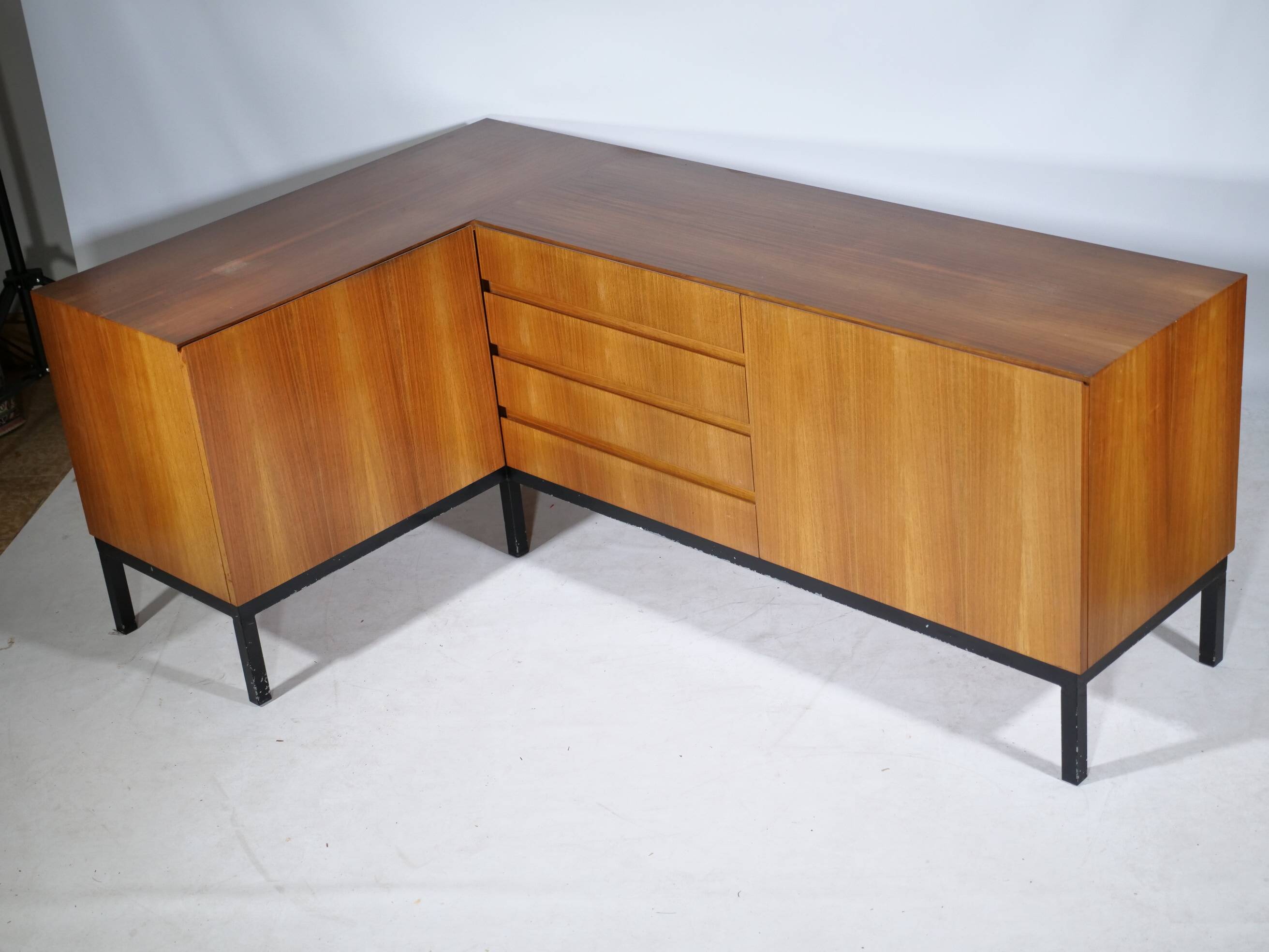 Mid-Century Corner Sideboard from the 1960s