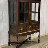 English mahogany display case from the late 19th century