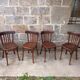 Set de 4 chaises bistrot Baumann