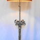Silver bronze lamp of the 1950s