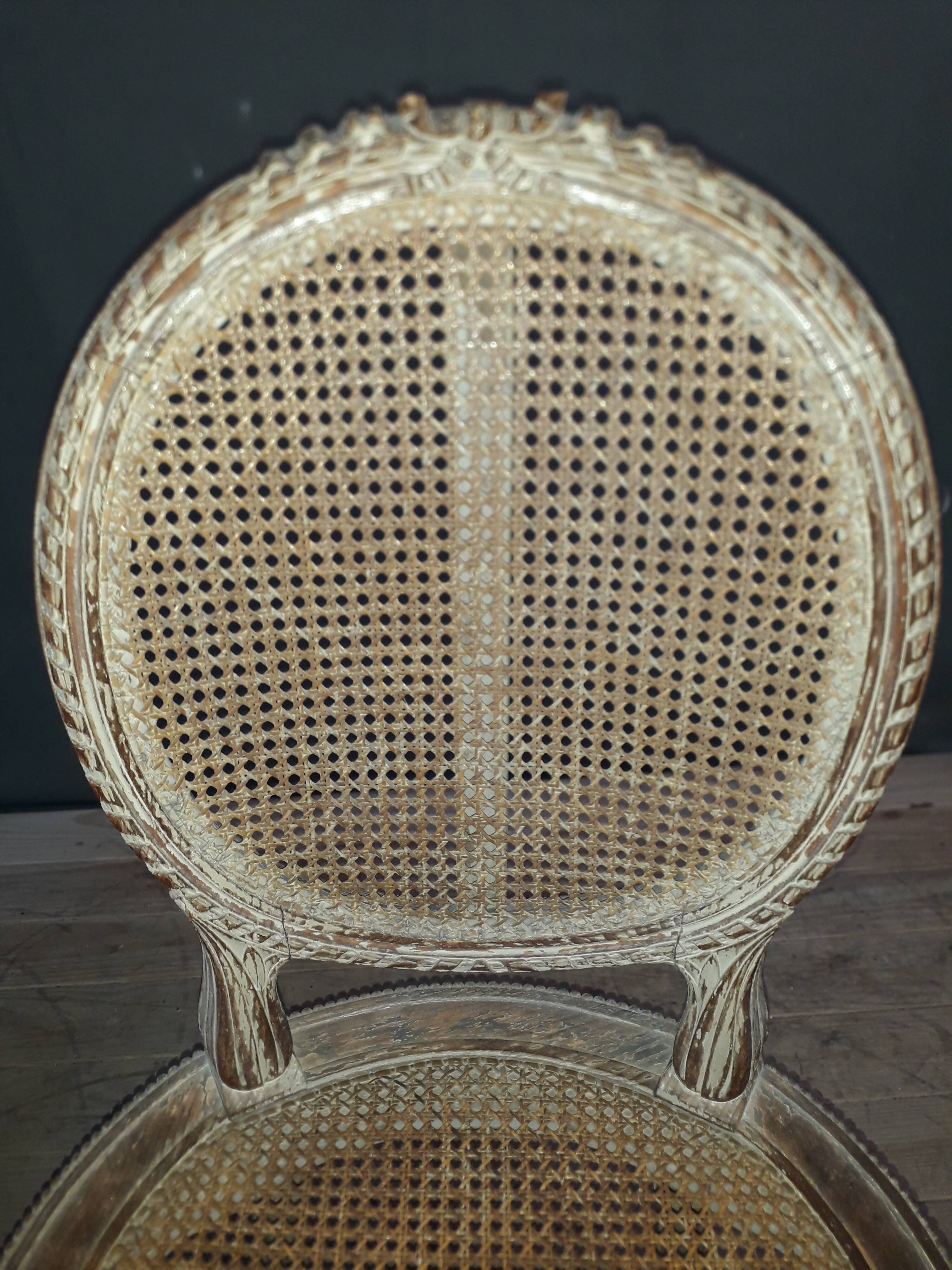 Pair of chair Louis XVI