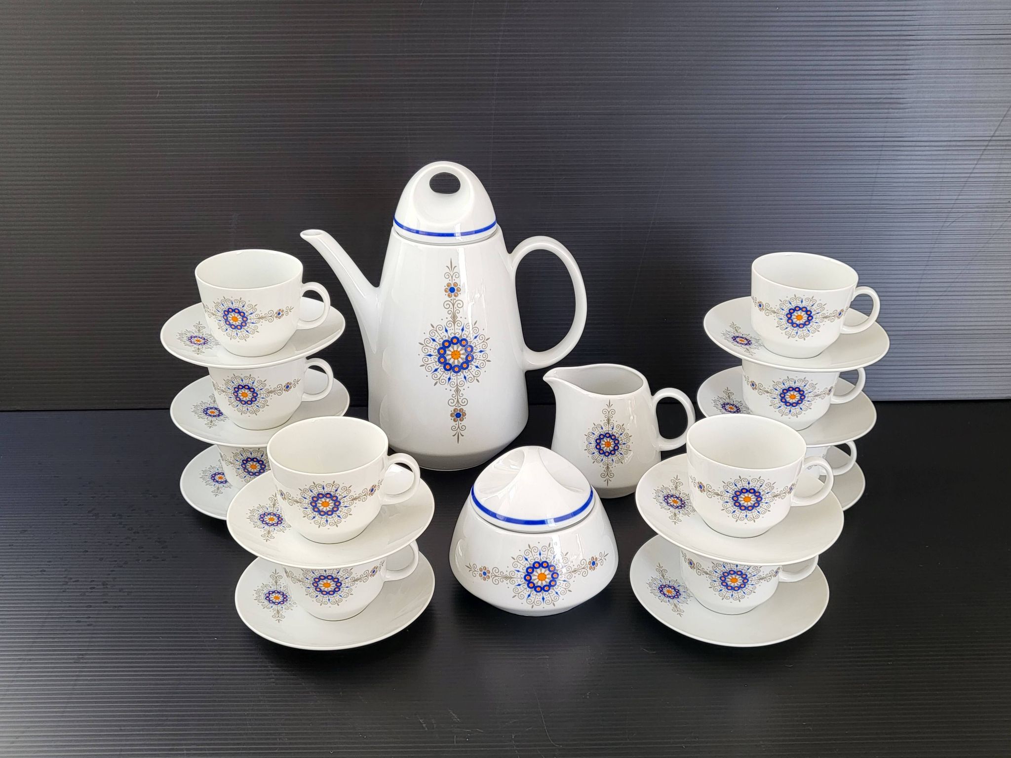 Service à café vintage Bareuther Waldsassen 1970