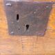 Antique marriage chest castle 17th century solid oak