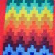 Vintage Berber Kilim, traditional wall tapestry from the popular art of Gafsa