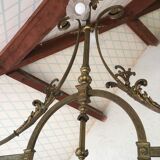 Bronze billiard chandelier