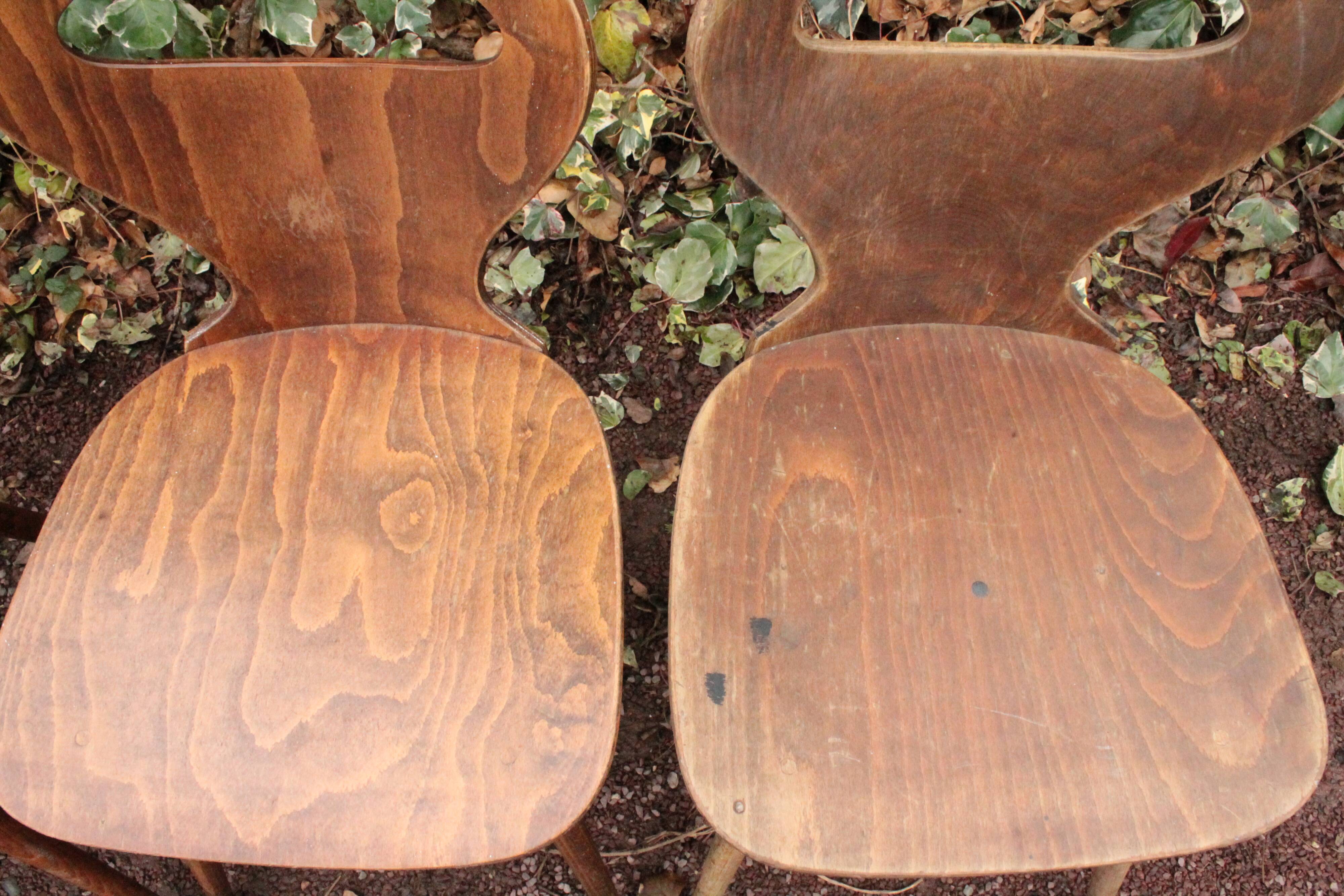 Set of 4 Baumann chairs, model called ant