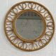 1950s round mirror in bamboo and rattan