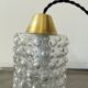 Lot 3 old vintage molded glass suspensions