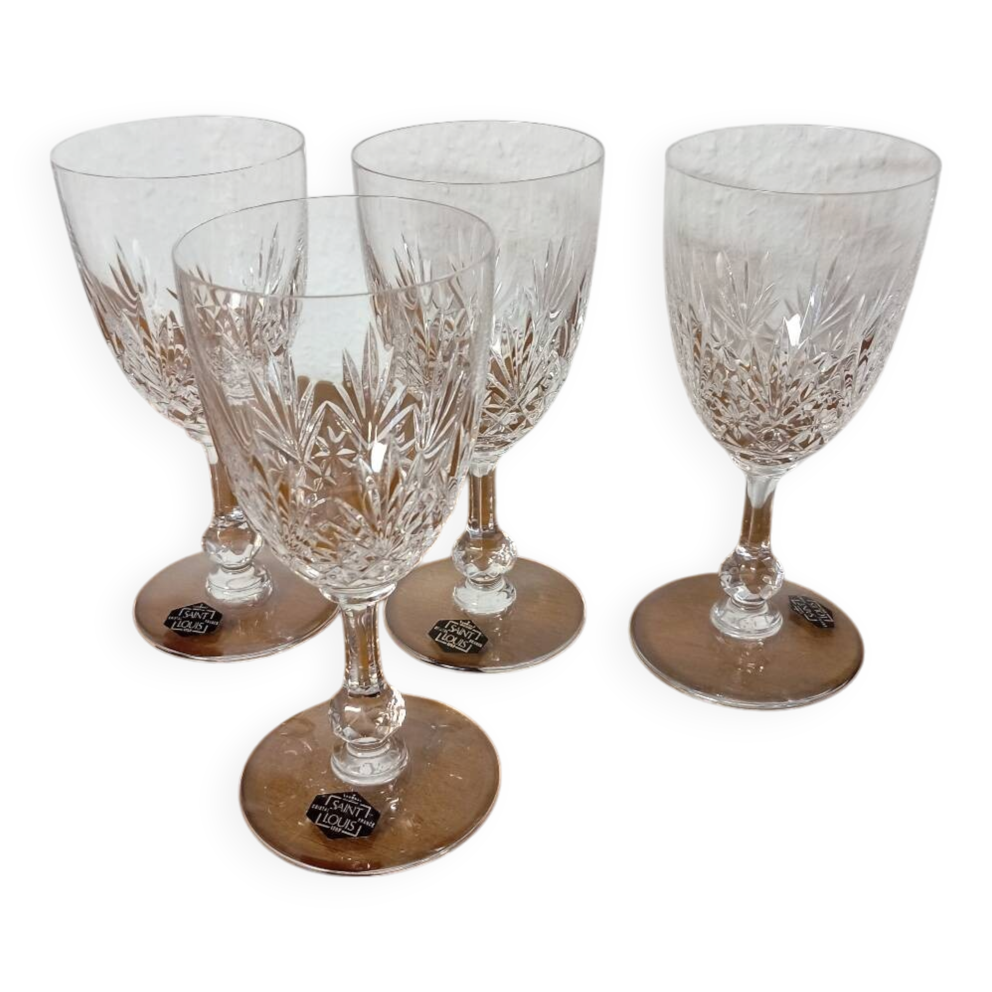 4 verres en cristal Saint Louis