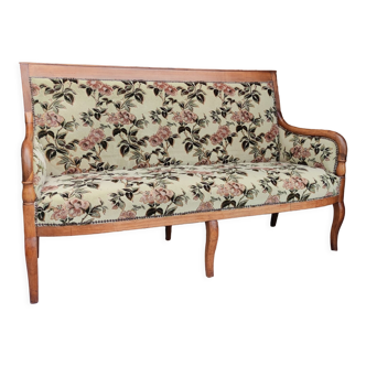 Ancienne banquette en merisier