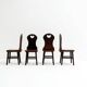 Set of Solid Oak “Farm- or Mountain Chairs” from the Netherlands