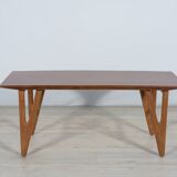 Table basse danoise en teck du milieu du siècle, années 1960