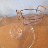 Vintage Bodum glass and rattan vegetable