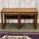 Set of 3 teak nesting tables from the 70s