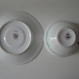 A. Lanternier Limoge, coffee cup and saucer