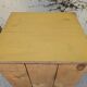 Low storage unit in saffron yellow wood – Canadian handcrafted.